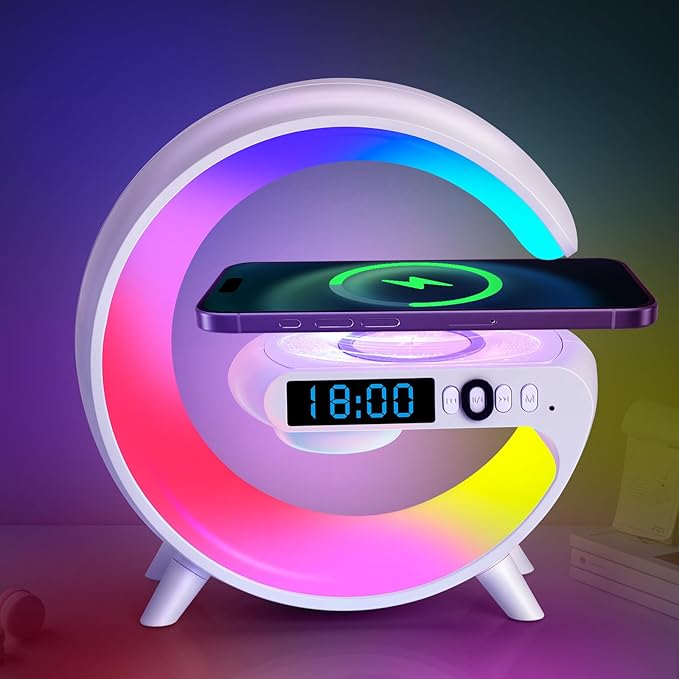 G63 Smart LED Light Clock - Digital Alarm with Night Lamp & Modern Design