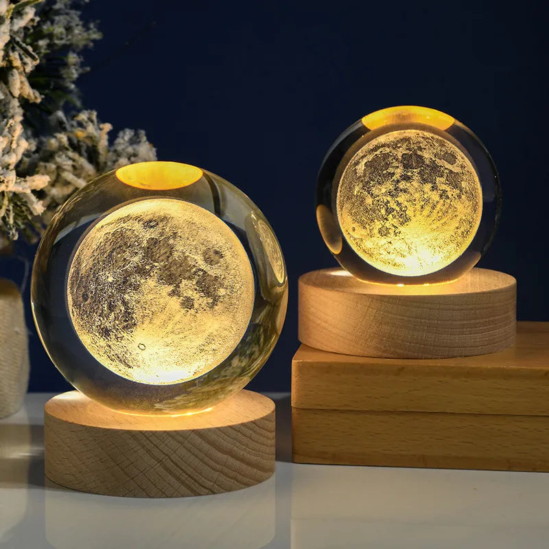 Crystal Galaxy Moon Ball
